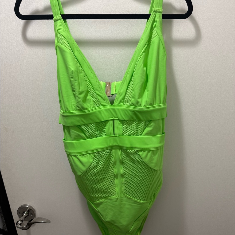 Vibrant Green One-Piece Swimsuit Brand Large New with Tags